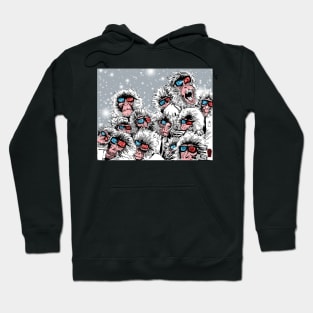 3D Snow Monkeys Hoodie